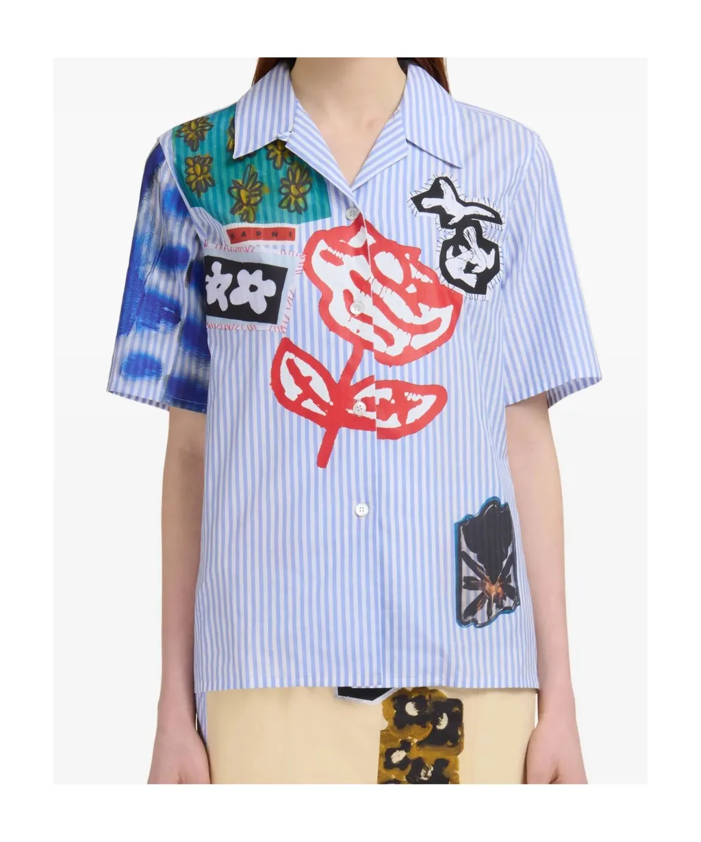 Embroidered Short-Sleeved Shirt