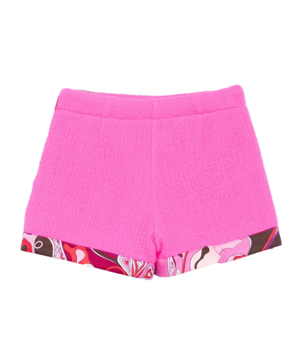 Wrap Patterned-Detail Skort