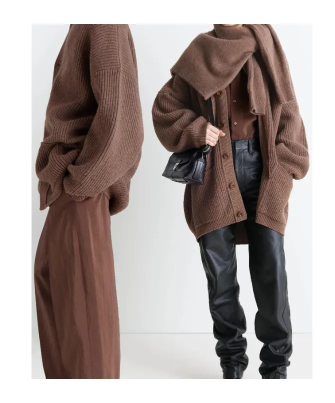 Lemaire V-Neck Button-Up Cardigan
