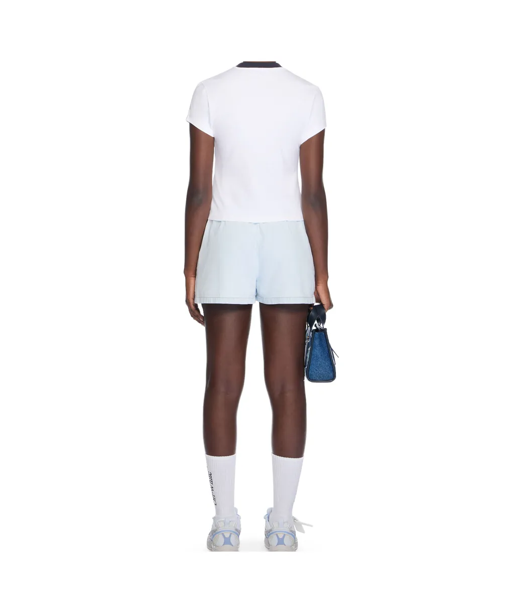 Logo-Print Denim Shorts