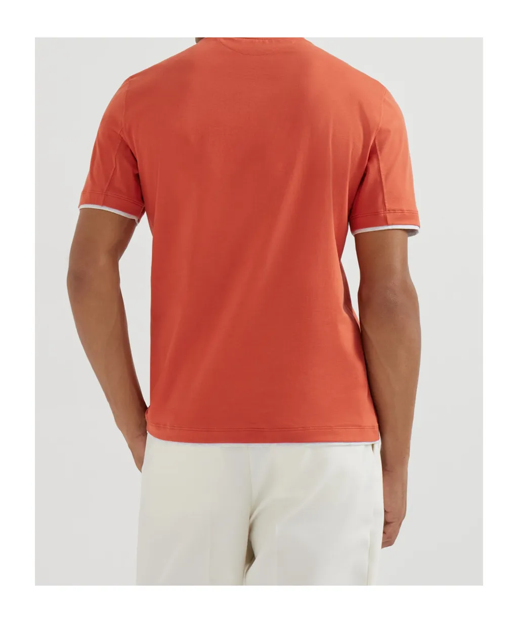 Brunello Cucinelli Double Layer Crewneck T-Shirt