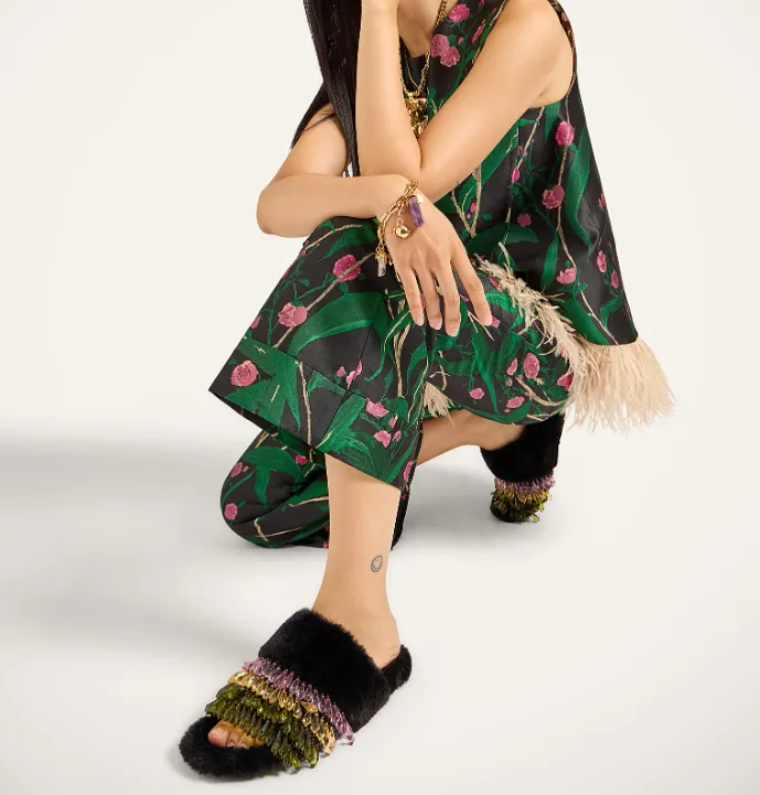 Hendrix Floral-Jacquard Trousers