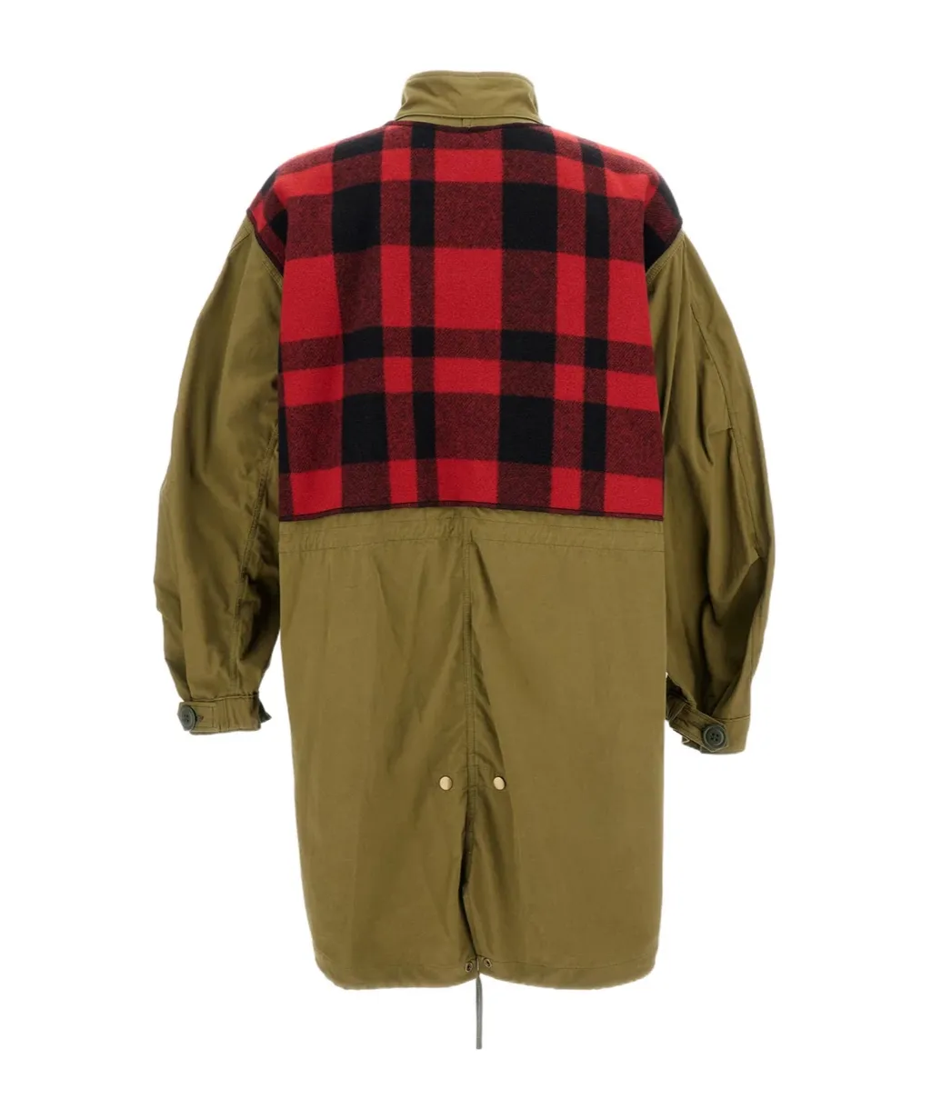 Checked Fishtail Parka