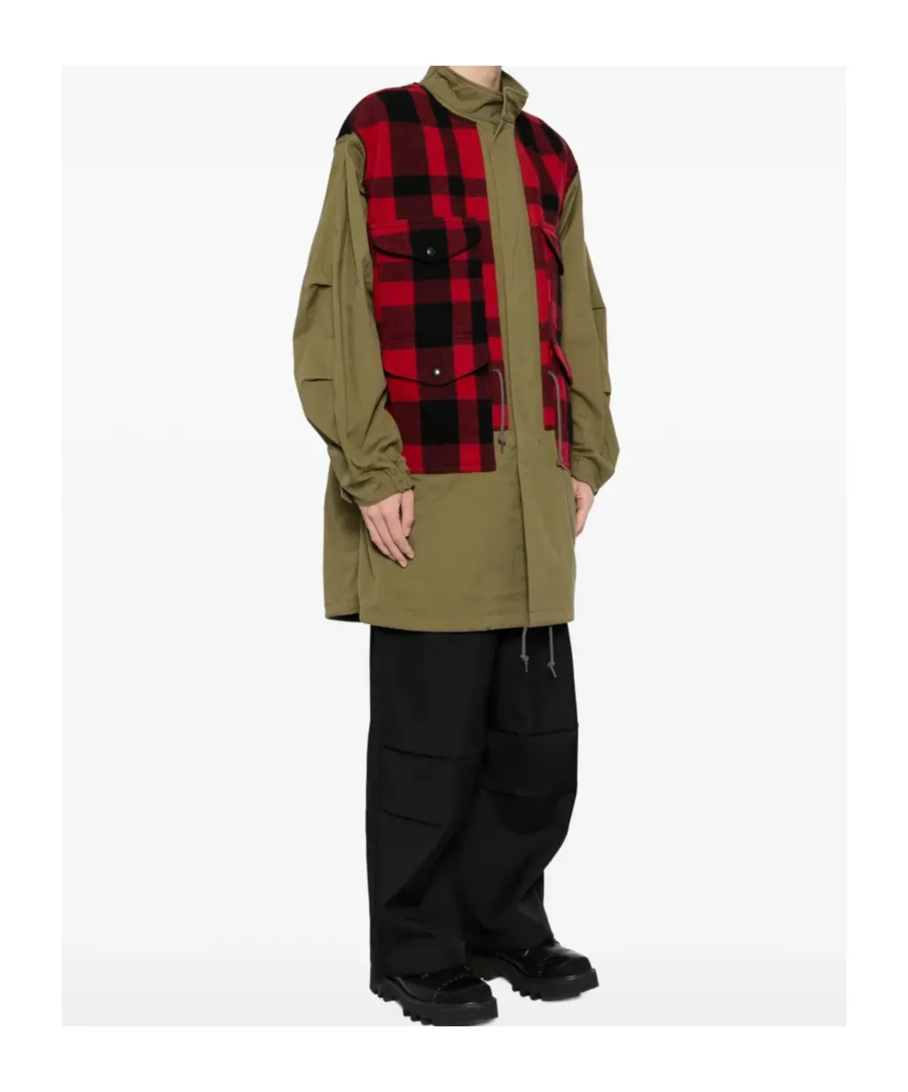 Checked Fishtail Parka