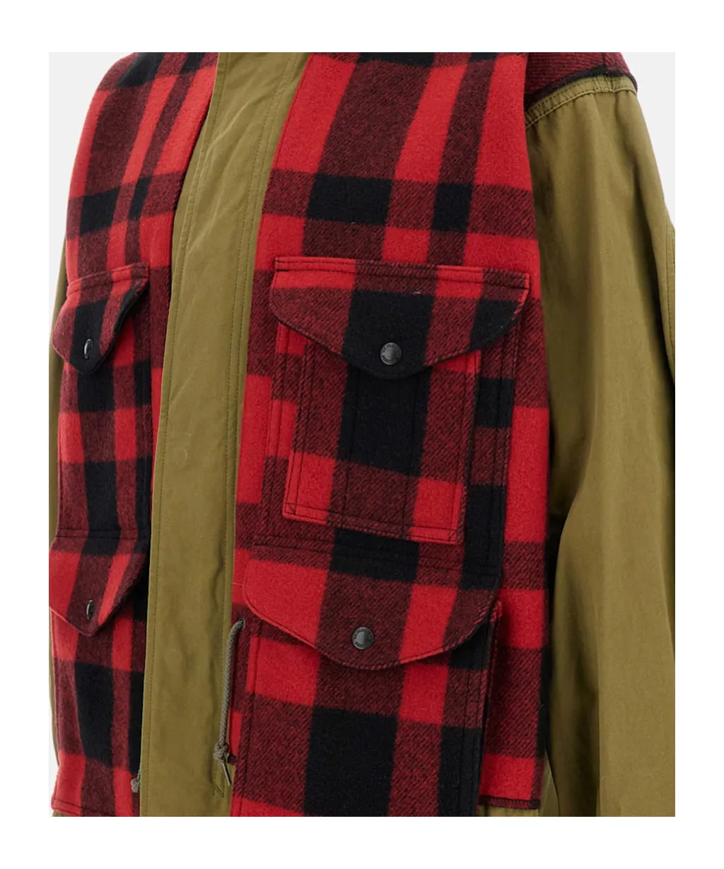 Checked Fishtail Parka