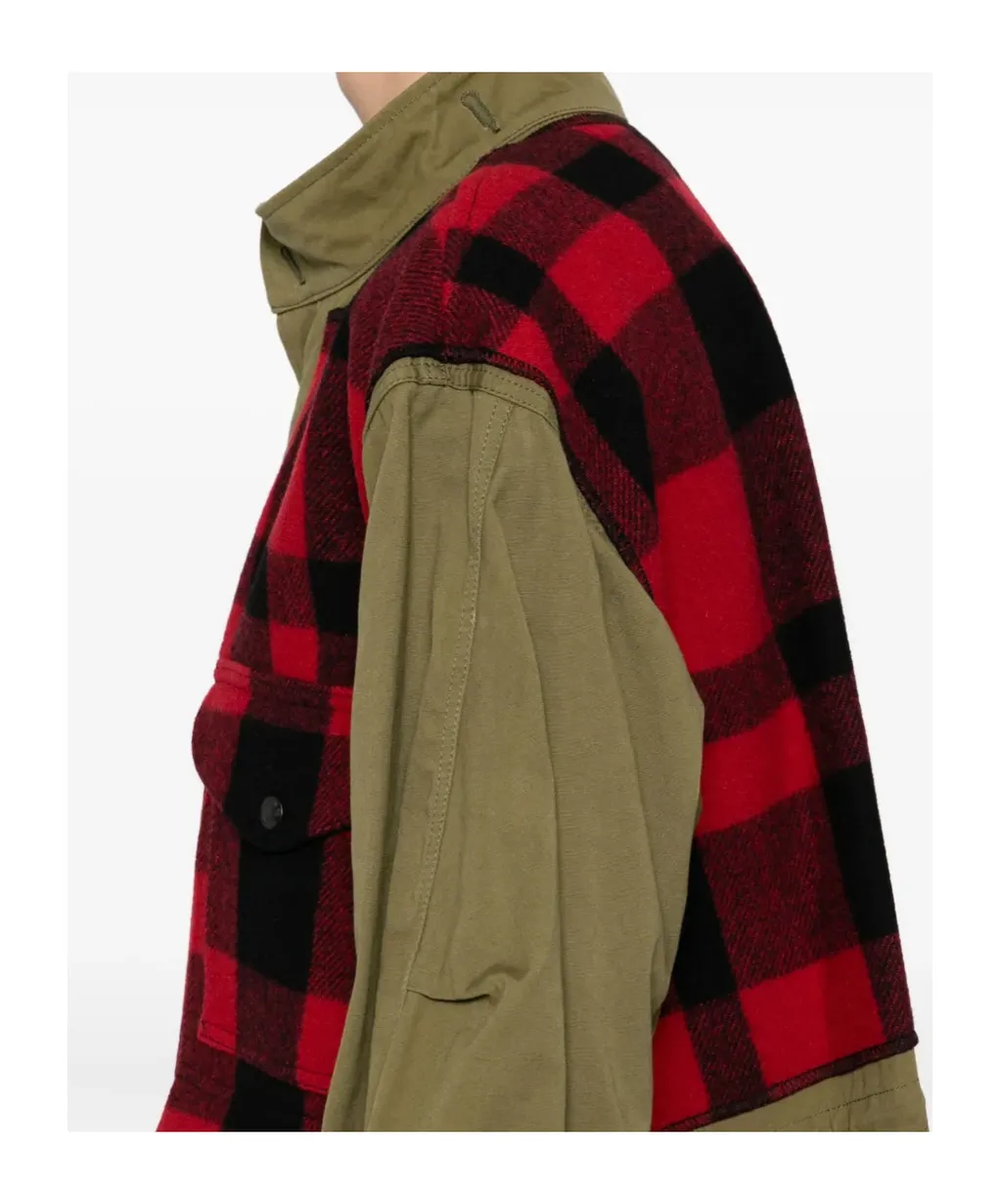 Checked Fishtail Parka