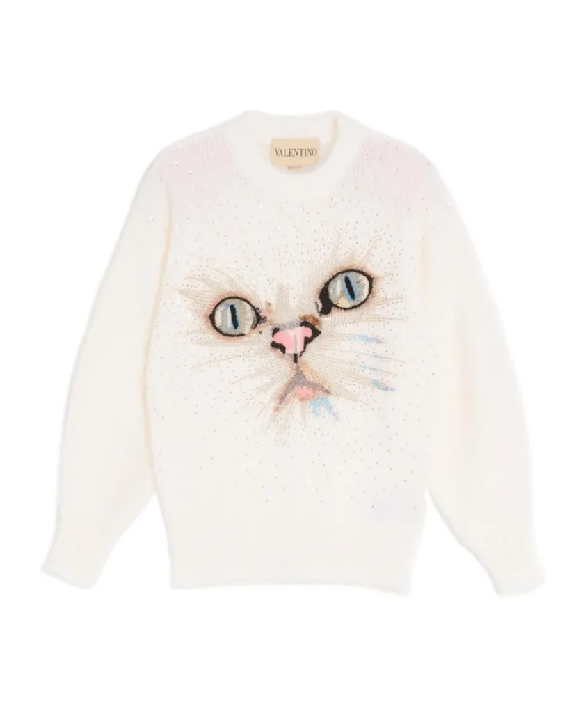 Valentino	Animal Embellished Crewneck Jumper
