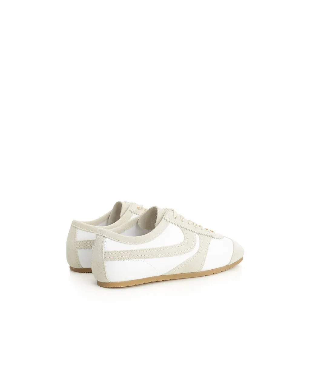 Suede-Panelled Sneakers