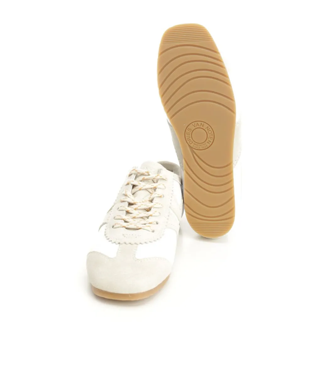 Suede-Panelled Sneakers