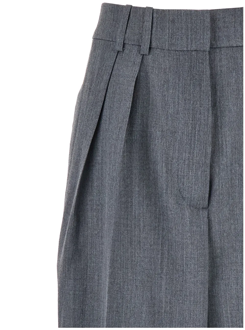 Rhe Wide Leg Pleated Trousers