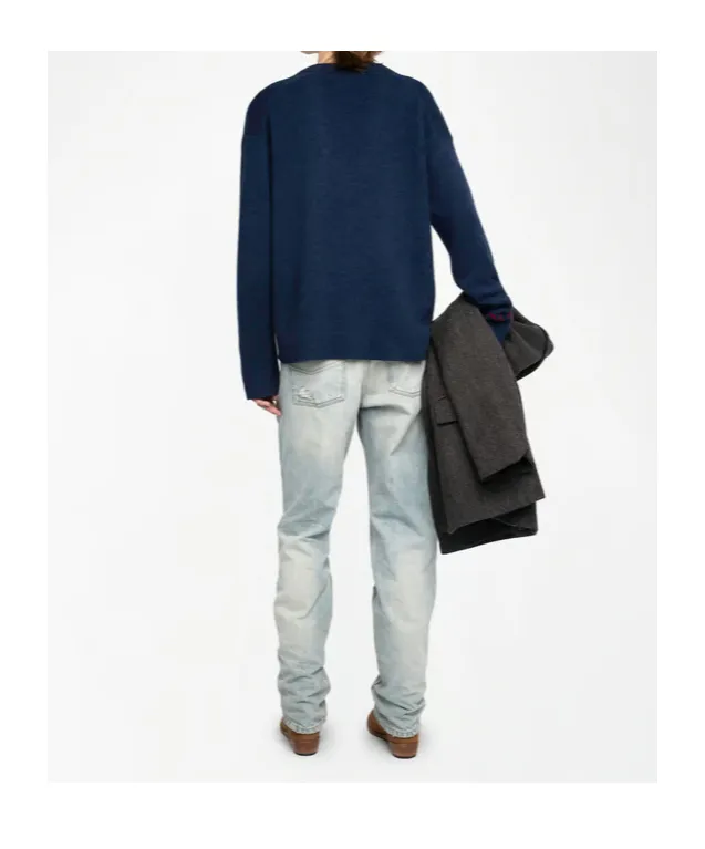 Miky Embroidered V-Neck Sweater