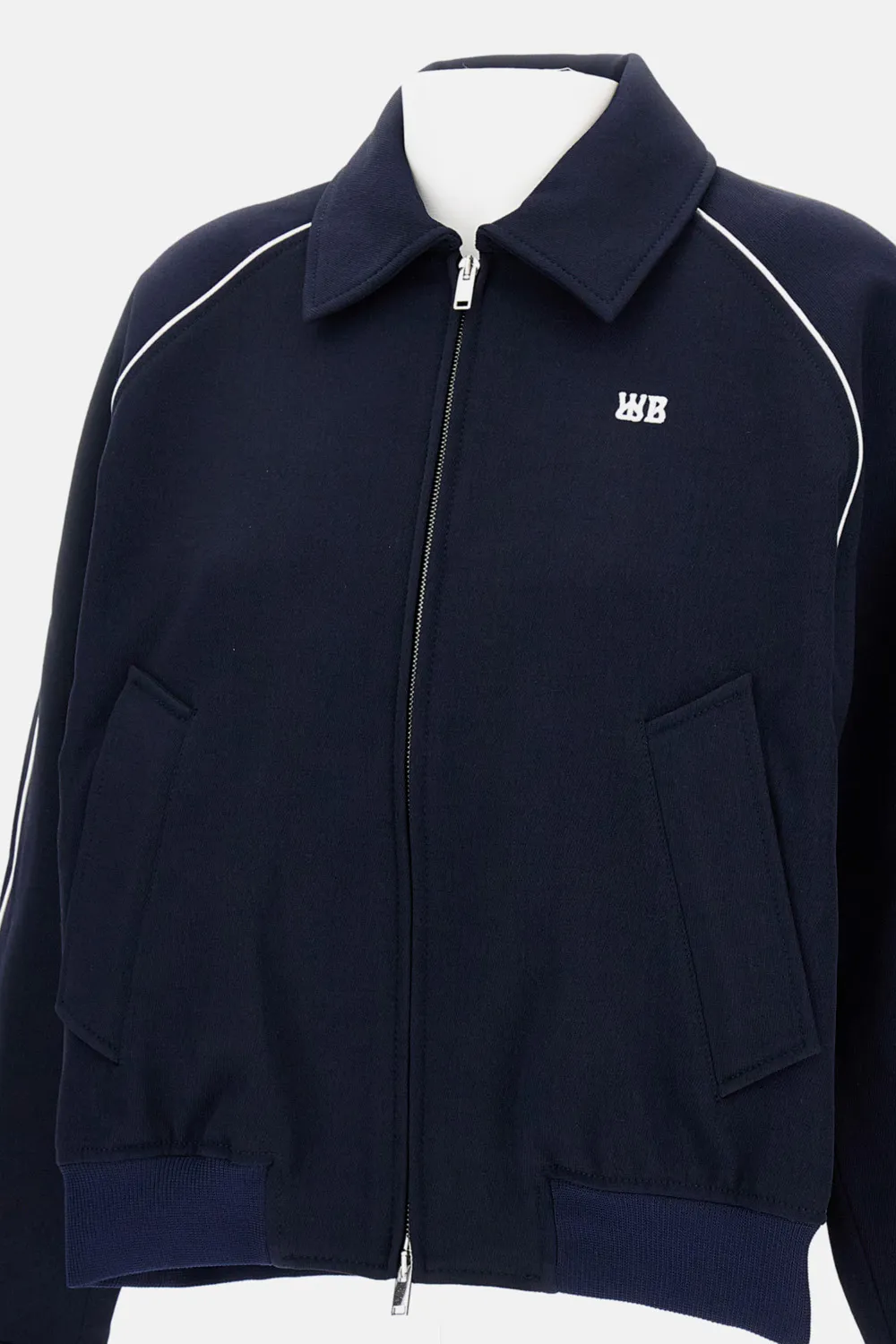 Full-Zip Jacket With A Pointed Collar