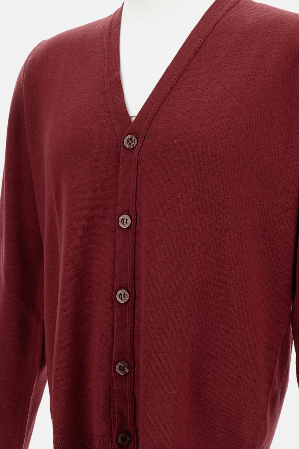 Long-Sleeved Cardigan Sweater