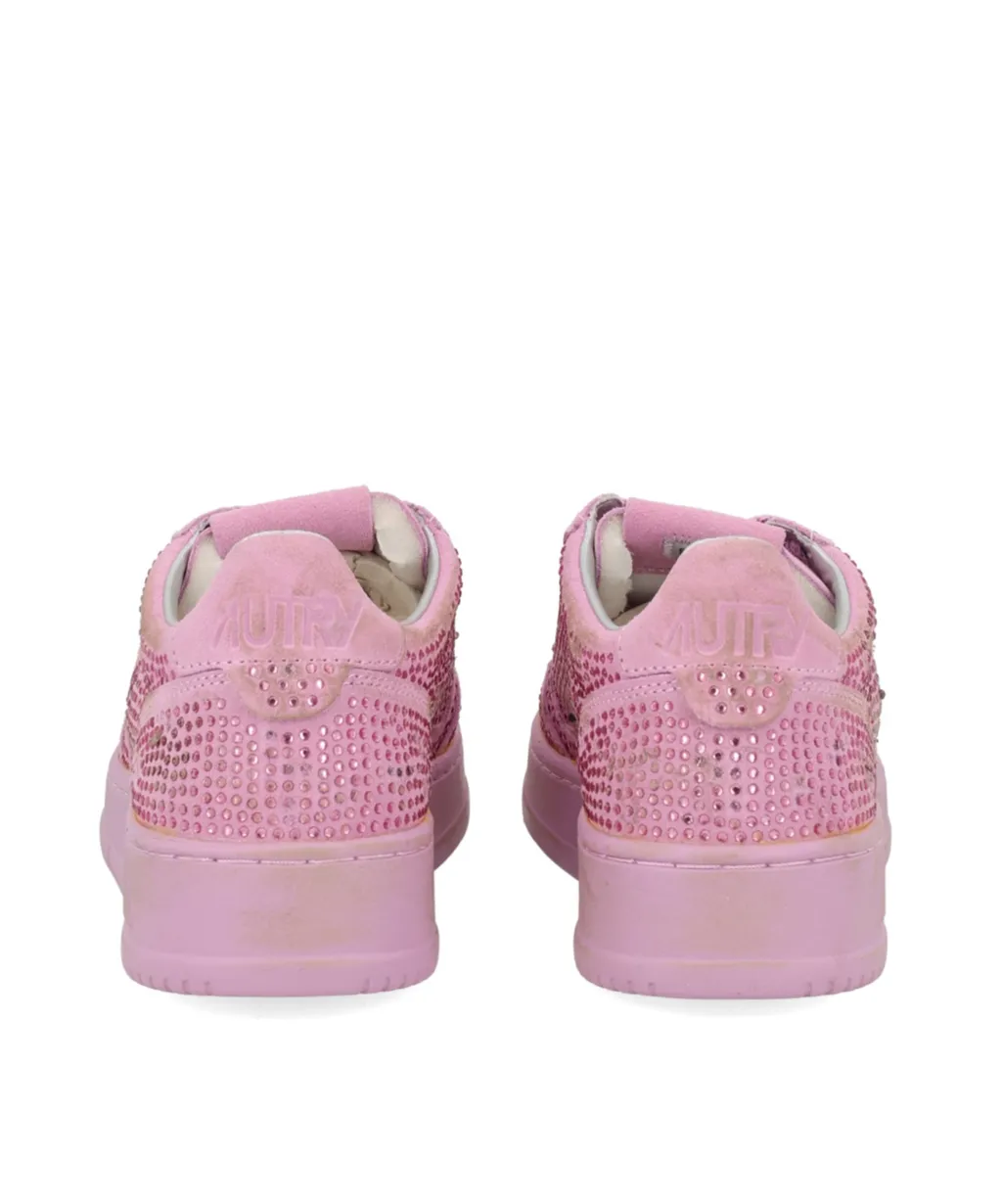 Autry Embellished Lace-Up Sneakers