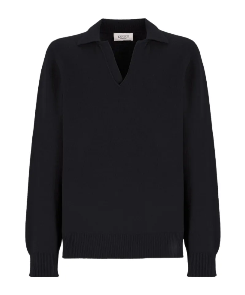 Laneus Knitted Polo Shirt