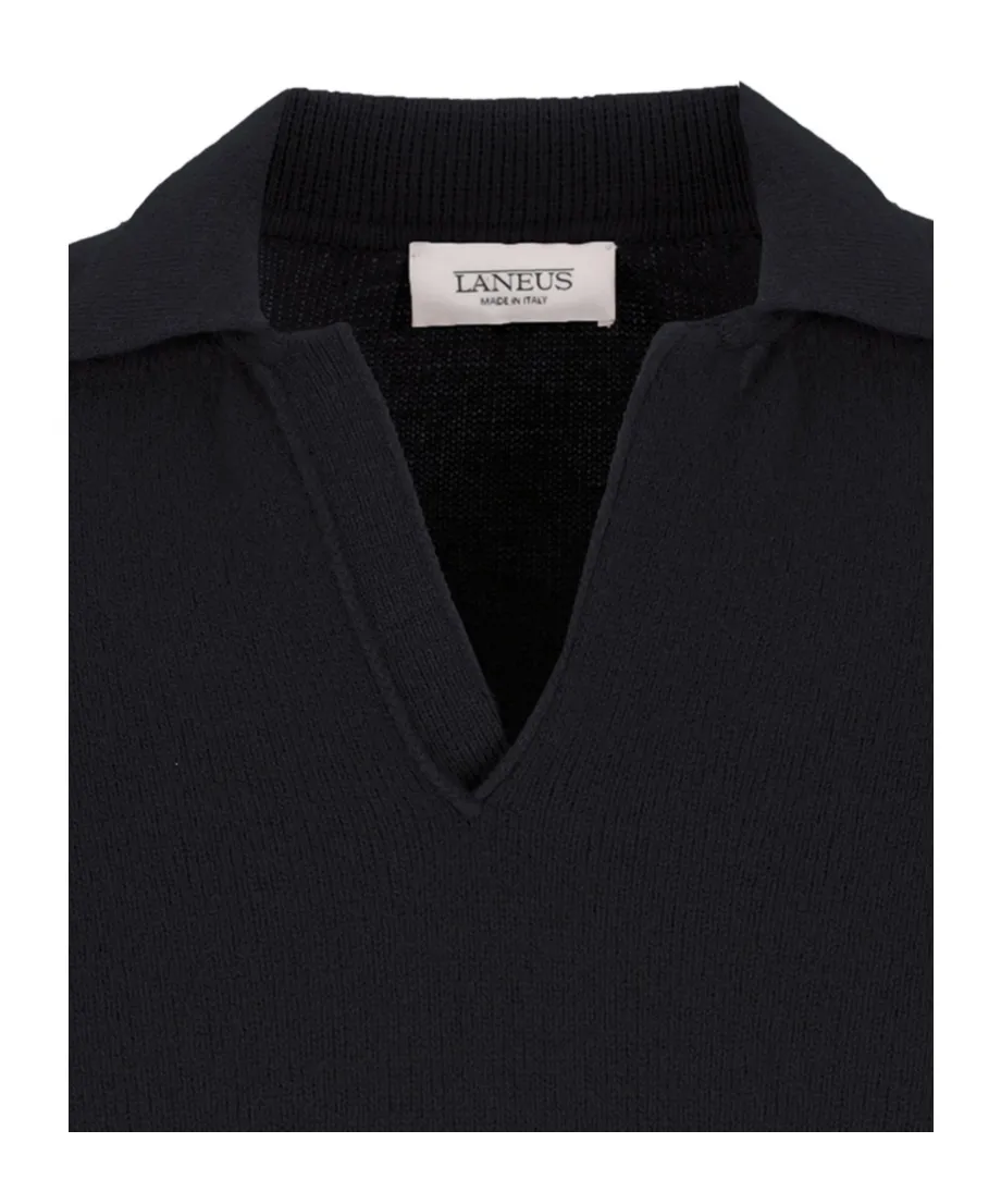 Laneus Knitted Polo Shirt
