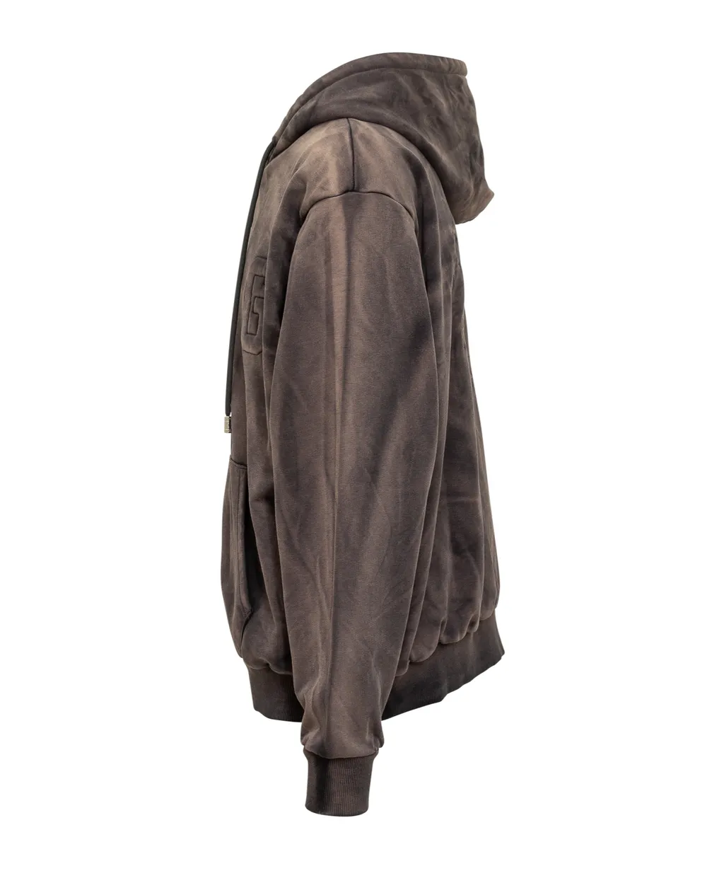 Gcds Faded Zip Up Hoodie