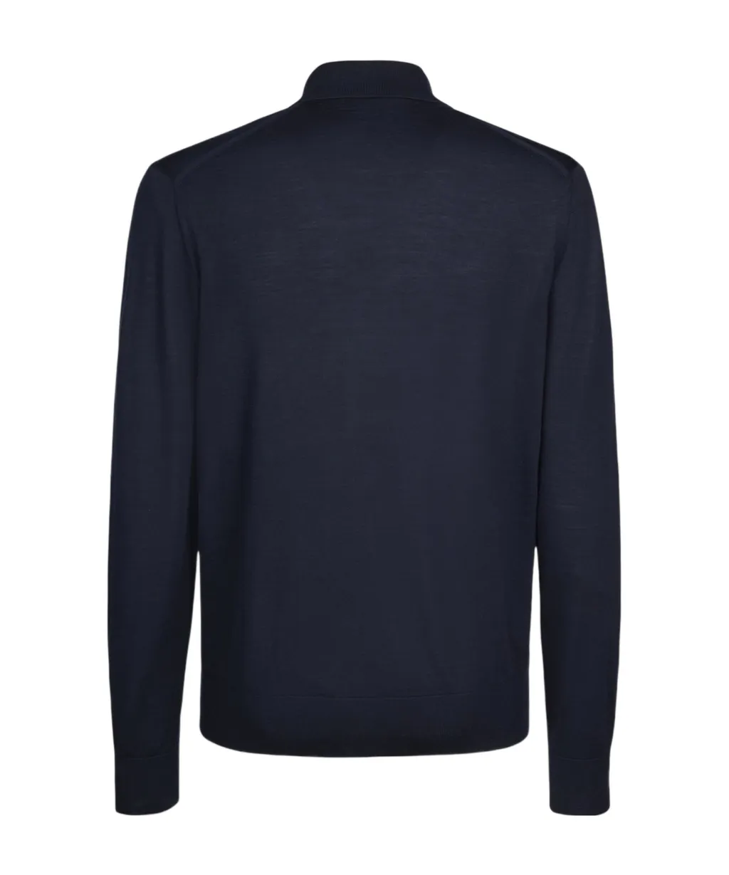 Long-Sleeved Polo Shirt
