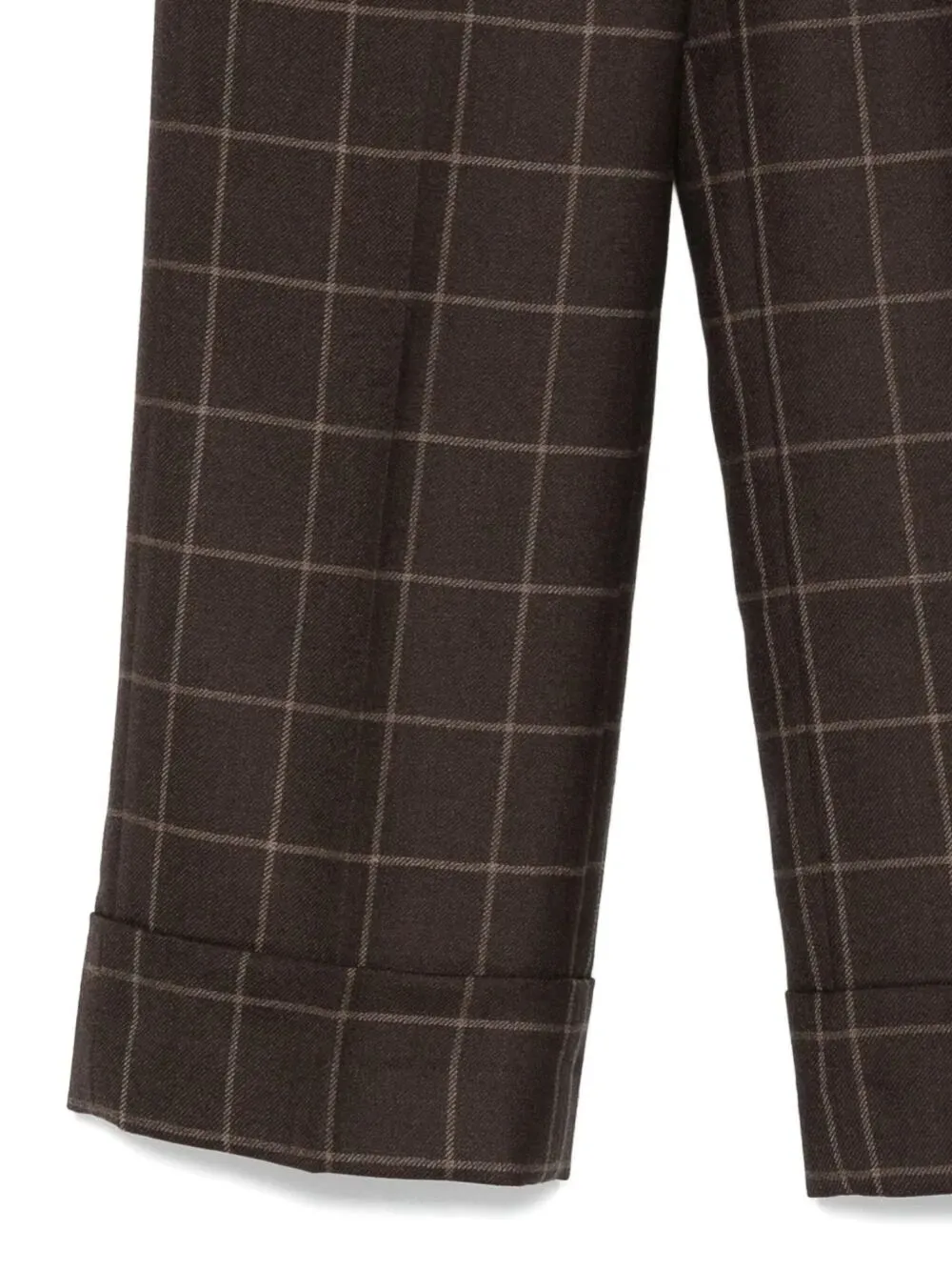 Check-Print Trousers