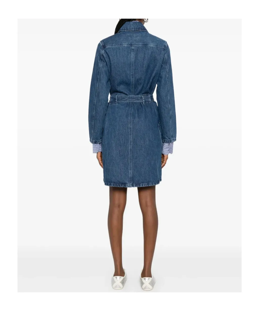Belted Denim Dress
