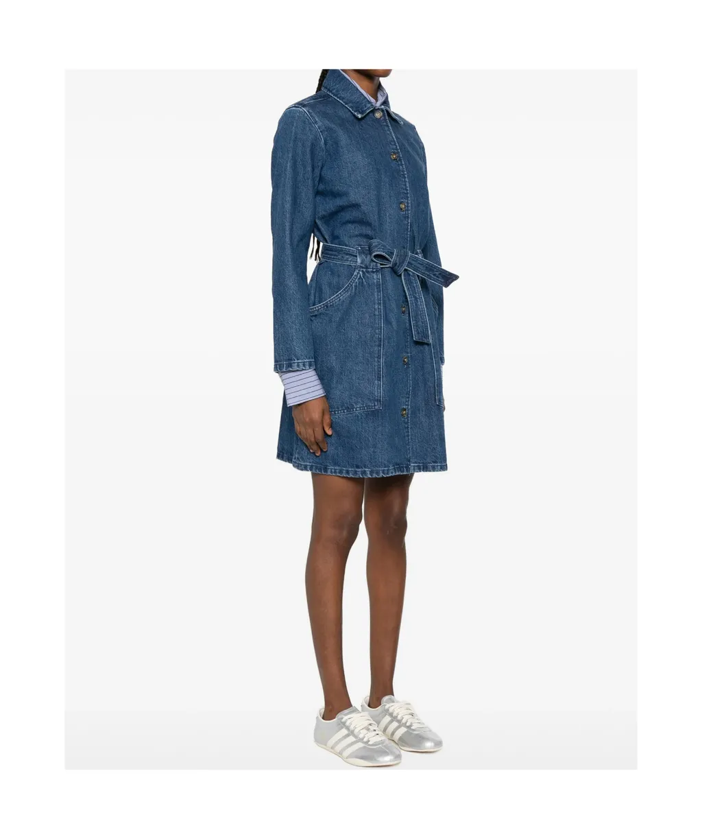 Belted Denim Dress