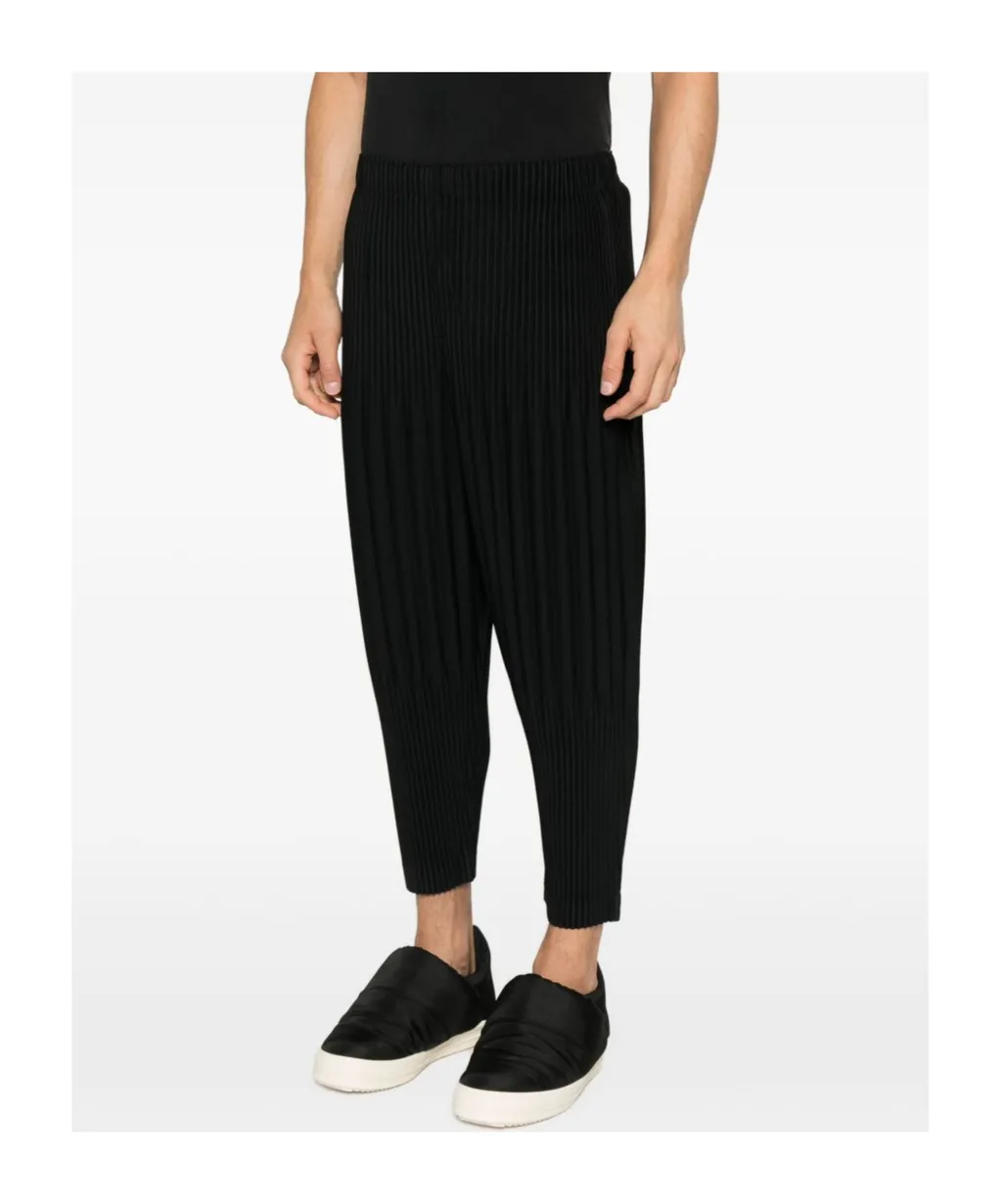 Homme Plissé Issey Miyake Pleated Cropped Trousers
