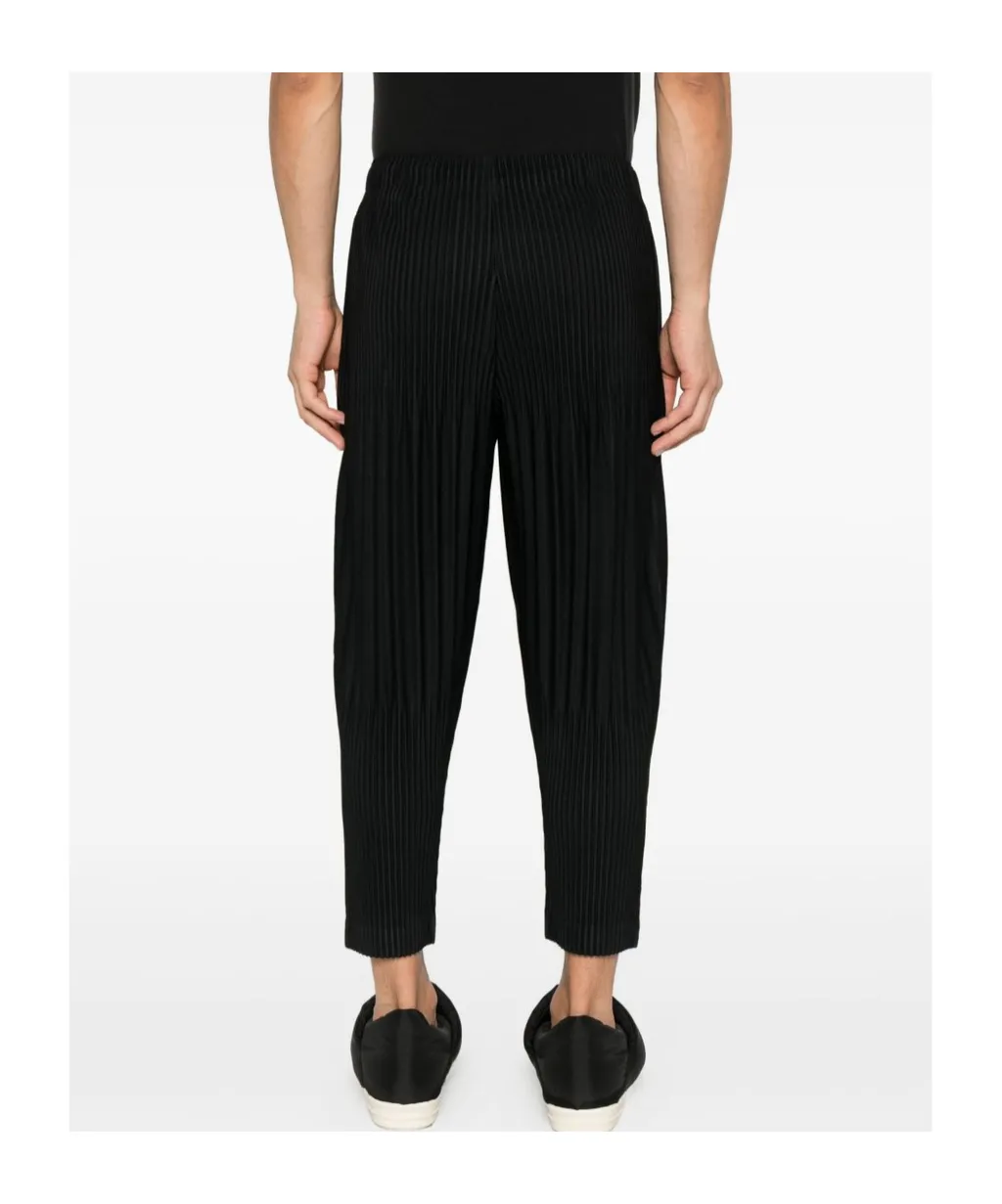 Homme Plissé Issey Miyake Pleated Cropped Trousers