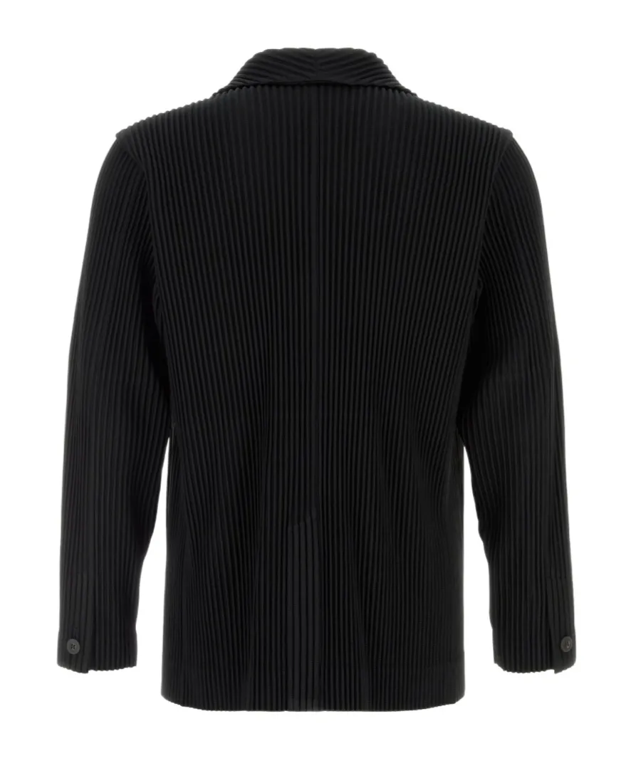 Homme Plissé Issey Miyake Single-Breasted Pleated Blazer