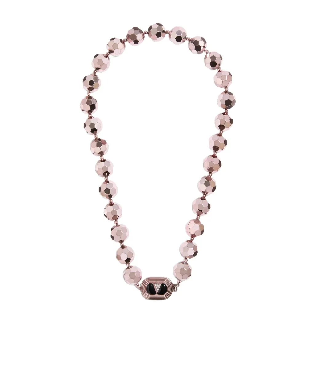 Ovalette Necklace In Resin, Enamel, Metal And Swarovski® Crystals