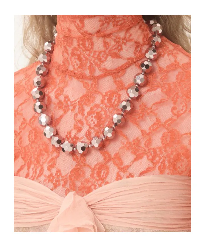 Ovalette Necklace In Resin, Enamel, Metal And Swarovski® Crystals