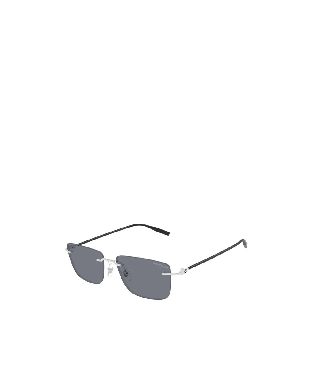 Montblanc Eyewear Rectangle Rimless Sunglasses