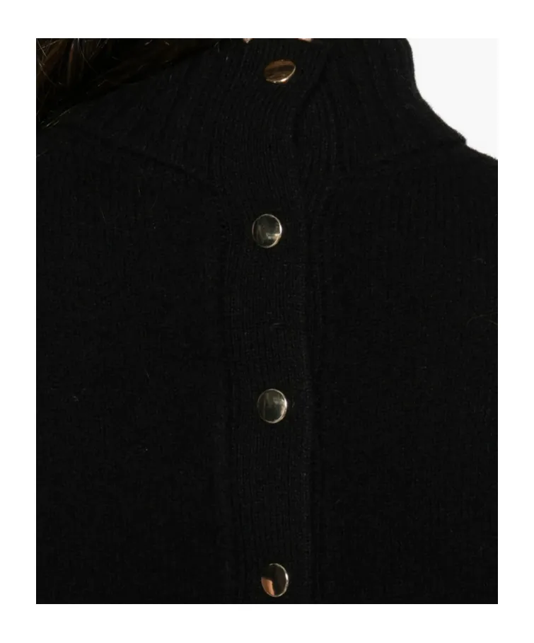 Long-Sleeved Knitted Cardigan