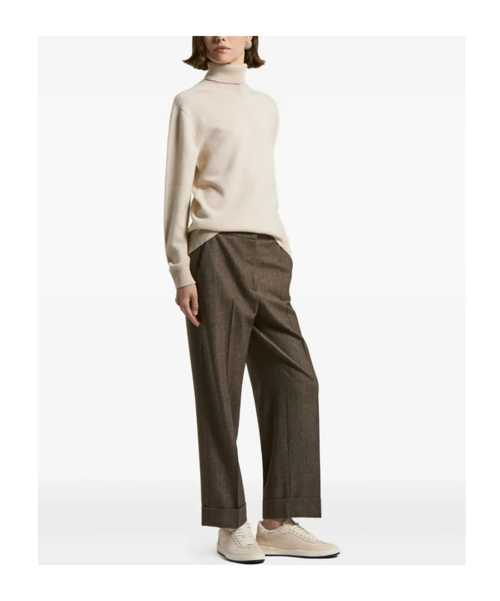 Cuffed-Hem Trousers