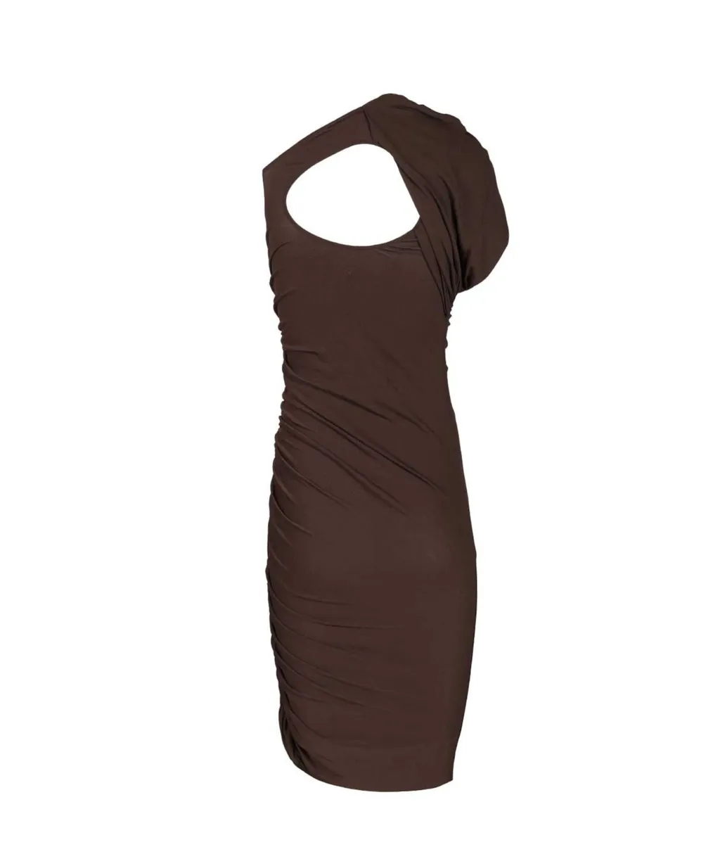 Rick Owens Lilies Amira Gathered Short Dress