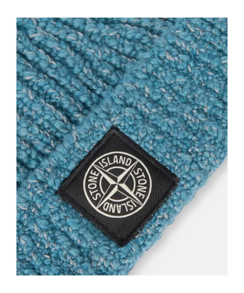 Stone Island Logo Patch Knitted Beanie