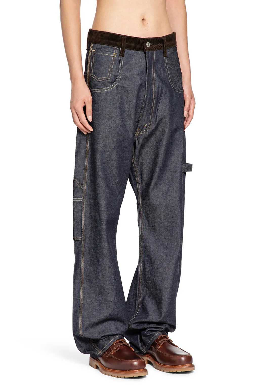 Belt Loop Denim Trousers
