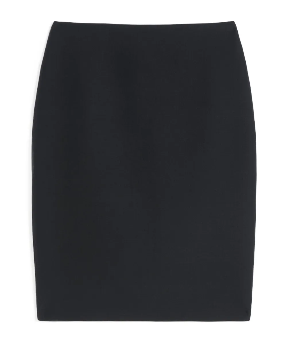 Wool And Silk Pencil Skirt