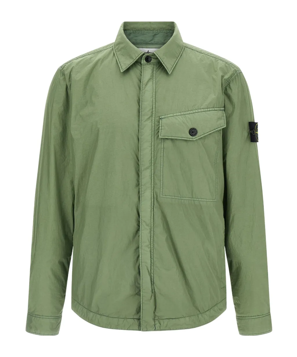 Stone Island Logo Patch Zipped Jacket