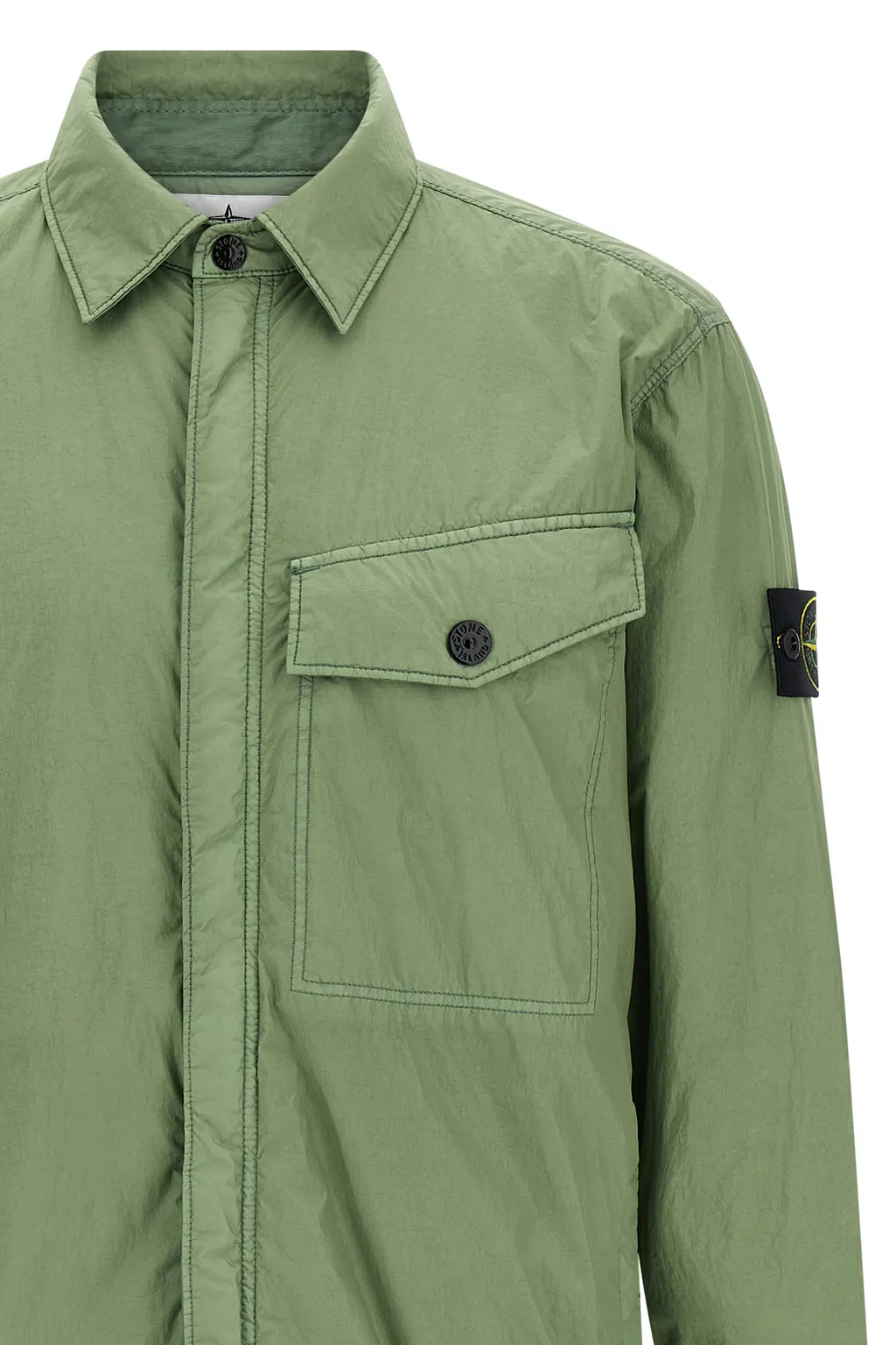 Stone Island Logo Patch Zipped Jacket