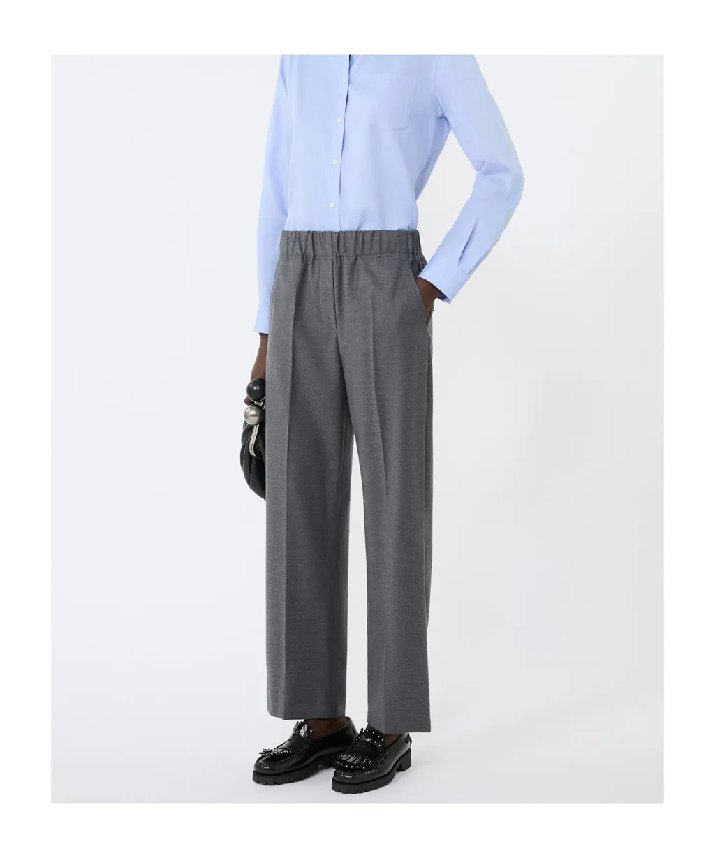 Wool Flannel Trousers