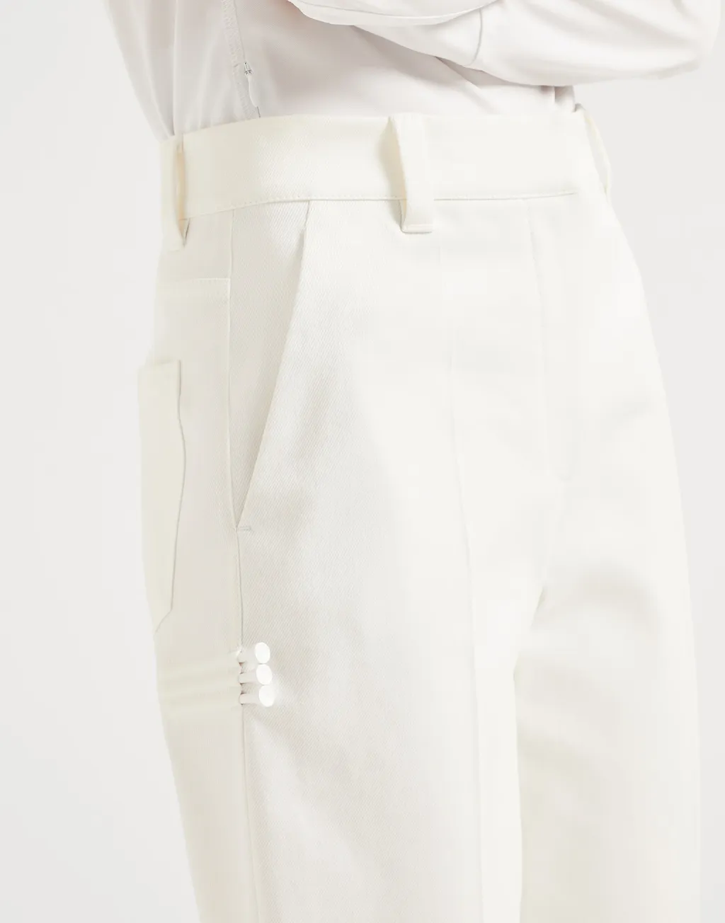 Brunello Cucinelli Logo Embroidered Straight Leg Pants