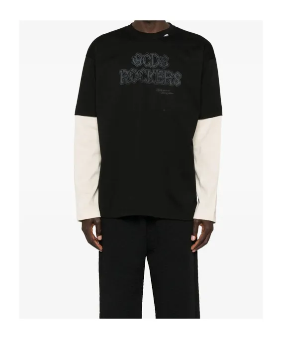 Gcds Rockers Printed Long-Sleeved T-Shirt