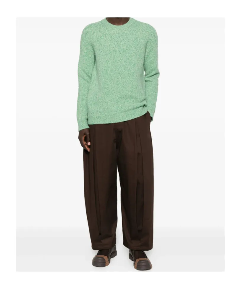 Crew Neck Long-Sleeved Sweater