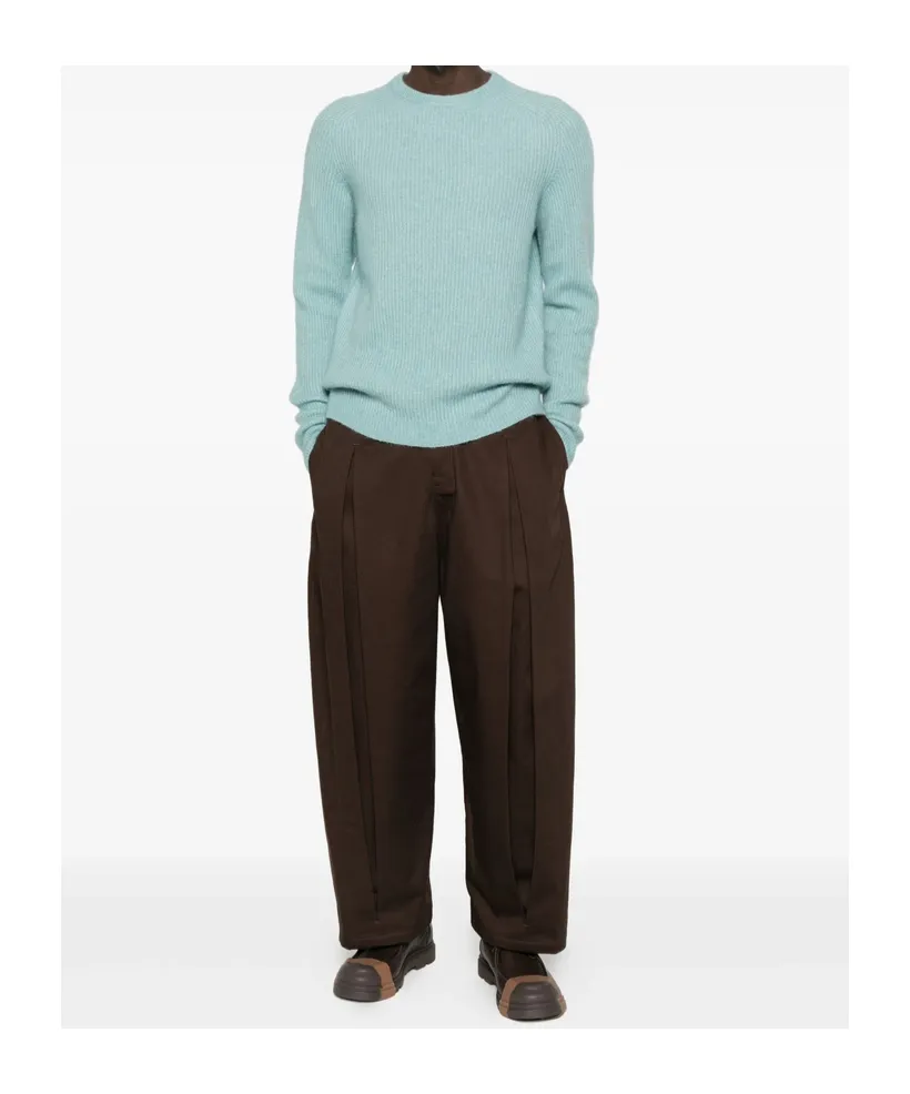 Round Neck Long-Sleeved Sweater