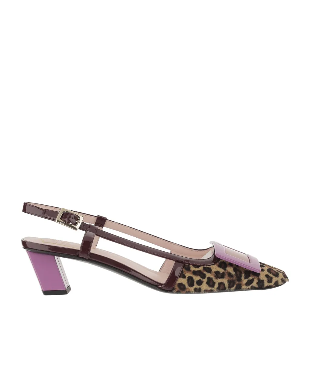 Belle Vivier Slingback Pumps In Leather