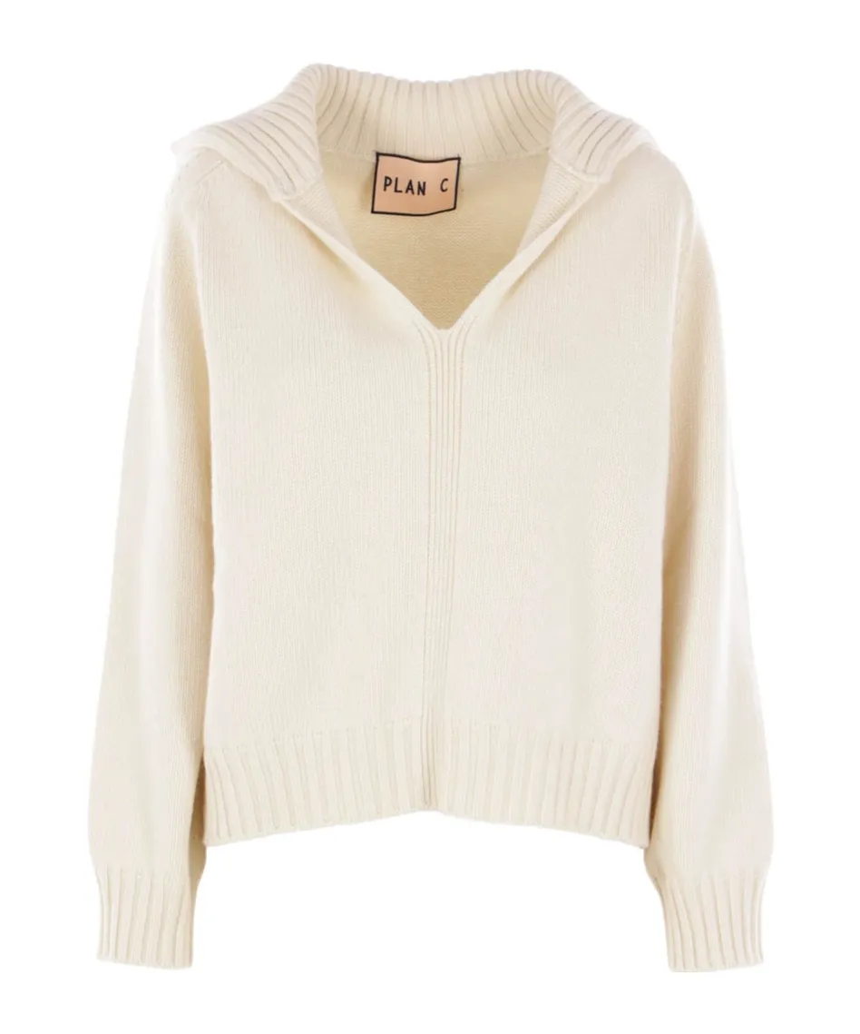 Plan C Polo Collar Knitwear
