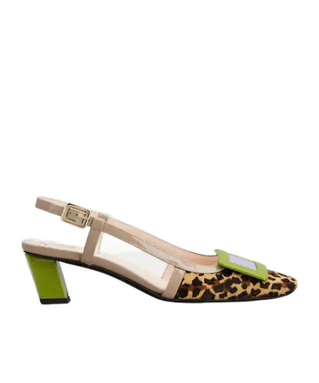 Belle Vivier Slingback Pumps In Leather
