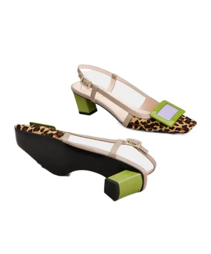 Belle Vivier Slingback Pumps In Leather