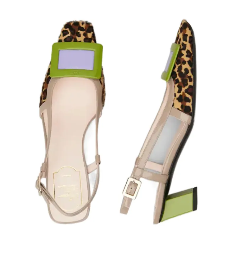 Belle Vivier Slingback Pumps In Leather