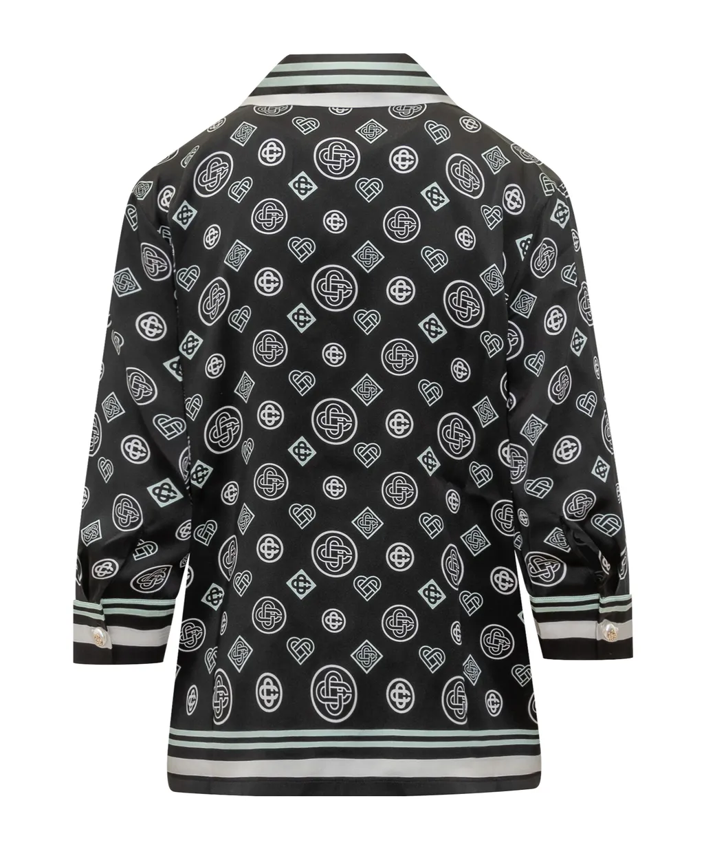 Printed Pajama Top